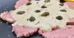 Vitellotonato with fresh italian herbs