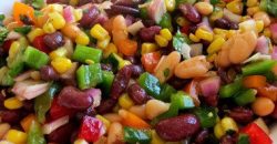 Mexican Salad with beans and chicken