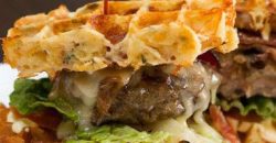 Waffle Burger classical with cheese