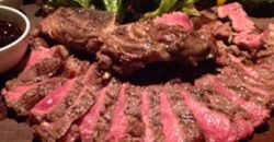 T-Bone steak with fries and homemade sauce