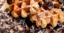 Sweet Waffles with hazelnut chocolate